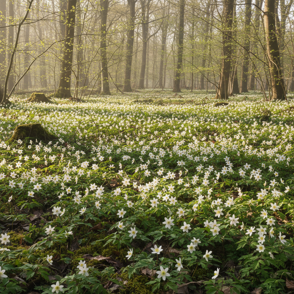 Anemone-tid: Foråret er på vej i de danske skove